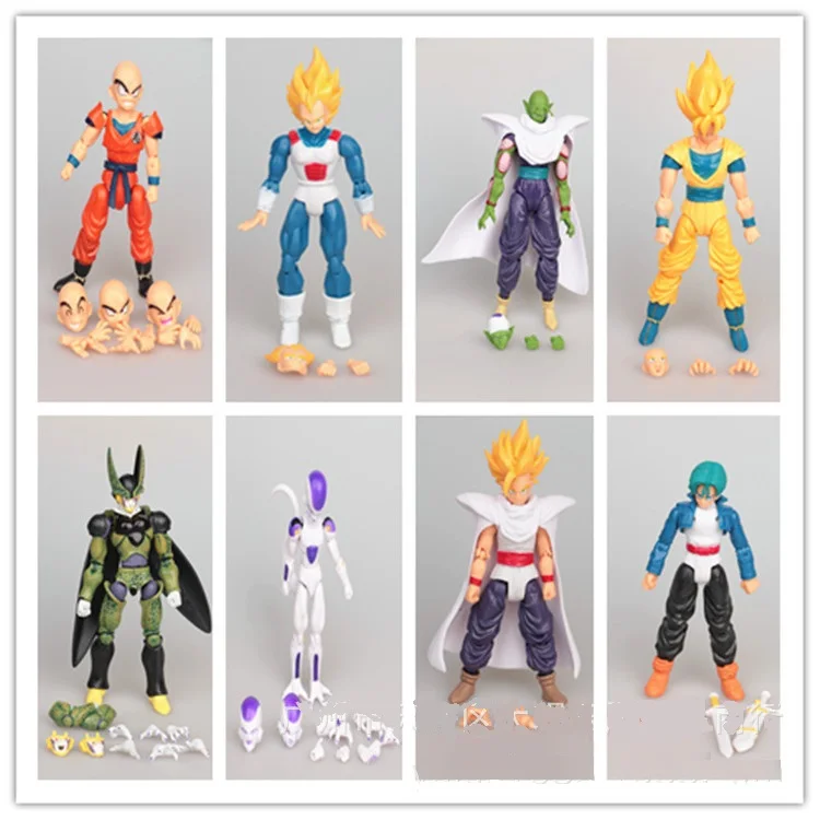 New Dragon Ball Z Dragon Ball DBZ Anime Joint Movable Action Figure Toy 8 pcs Set birthday gift