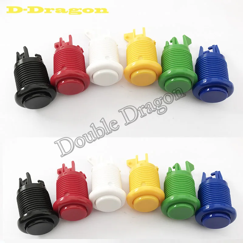 

50Pcs American Style Shorter Concave Button Arcade Buttons 28mm Mounting Hole American Happ Push Button Rettro Game Machine Part