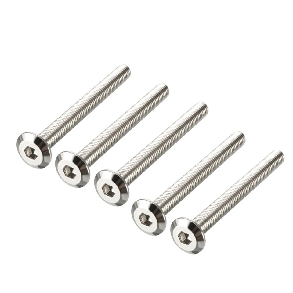 M6 x 50 mm paquete de 50 acabado negro Tornillos de conector para muebles