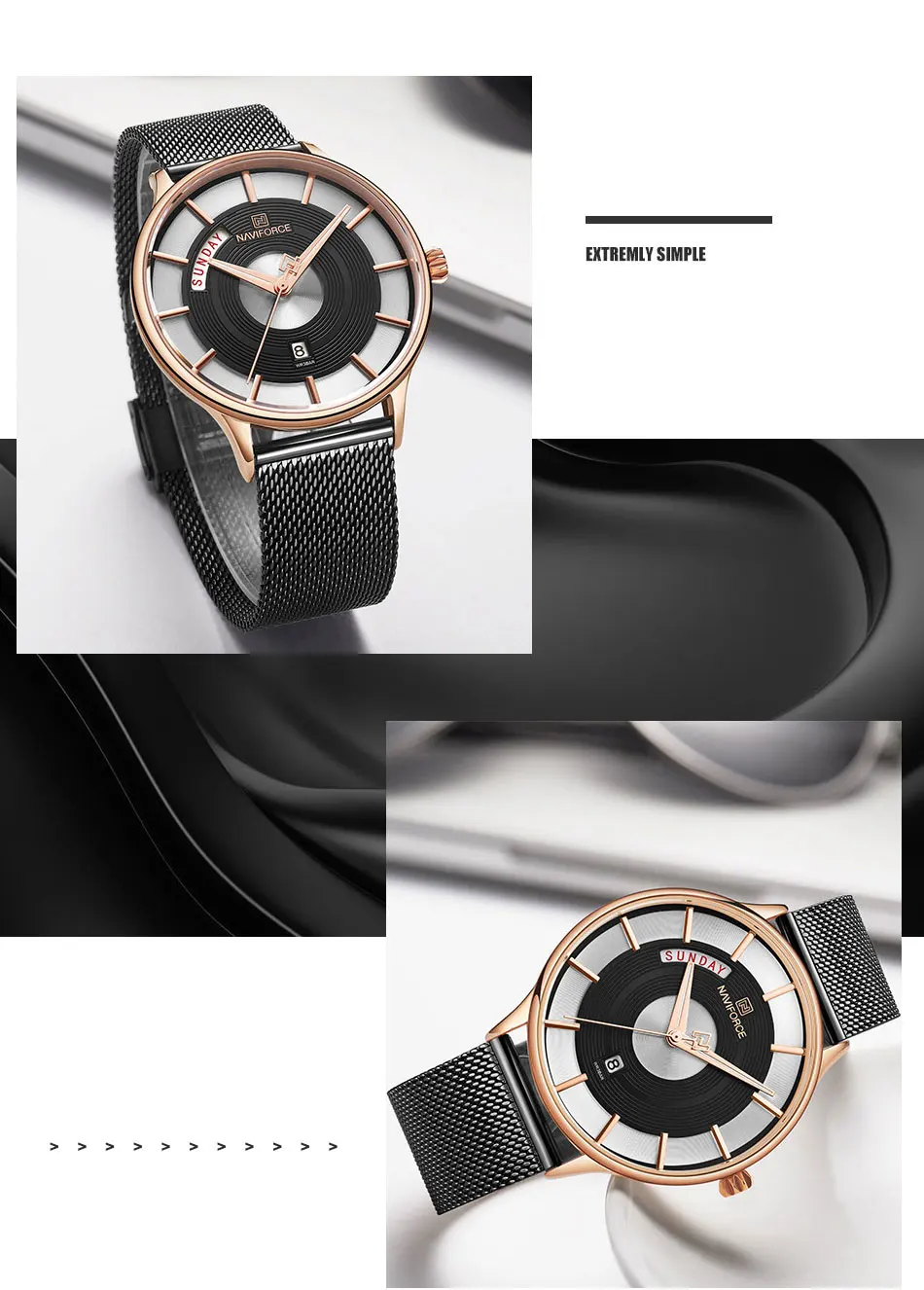 Мужские часы naviforce Лидирующий бренд Кварцевые водонепроницаемые наручные часы мужские s из нержавеющей стали сетчатые спортивные мужские