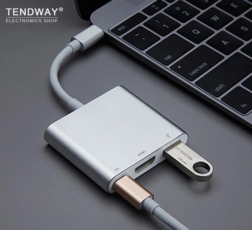 Tendway HDMI to Type C Adapter USB for Nintendo Switch NS Hub USB C to