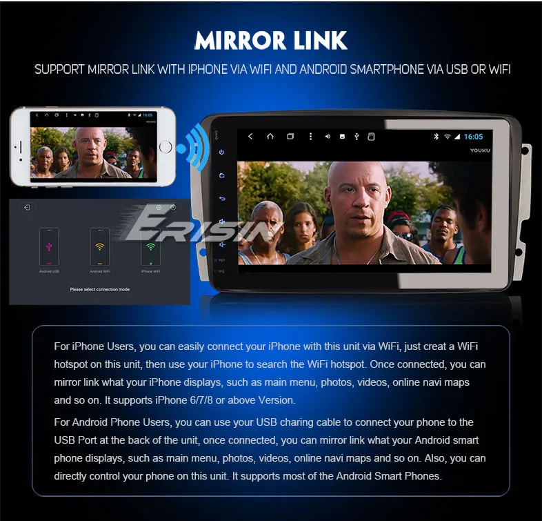 Flash Deal 8" Android 8.1 OS Car Multimedia Navigation GPS Radio for Mercedes-Benz C-Class W203 S203 2000-2005 & G-Class W463 1998-2006 10