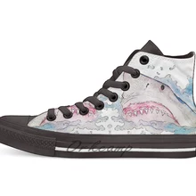 Новинка; дизайнерская Повседневная парусиновая обувь; обувь на заказ; Прямая