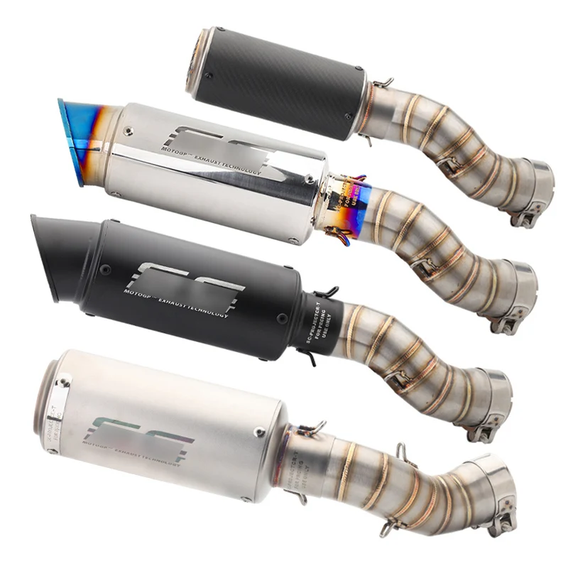 

Z900 Motorcycle Exhaust Pipe Slip On 51 mm Mid Middle Tail Escape for Kawasaki Modified Pipe No DB Killer Pipe Stainless Steel