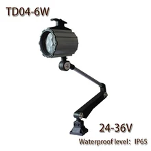 HNTD 6 Вт DC 24 В TD04 светодиодный Длинный рычаг Складной Водонепроницаемый рабочий свет ЧПУ Инструменты освещение Светодиодный прожектор IP65