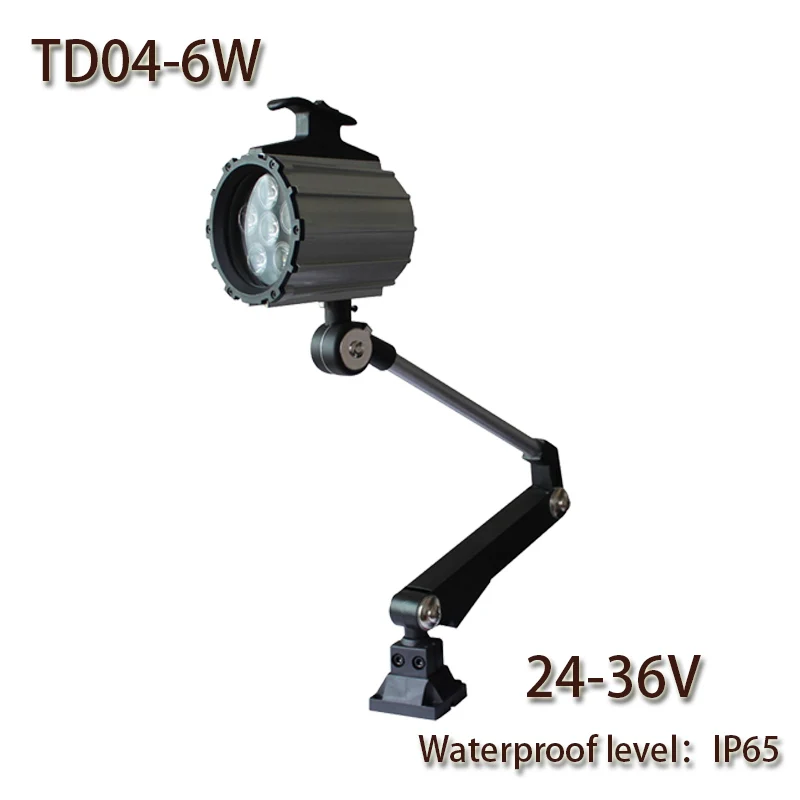 

HNTD 6W DC 24V TD04 LED Long arm Fold waterproof work light CNC machine tools lighting led spotlights IP65 Free shipping
