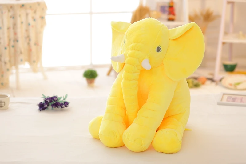 Светящийся слон, мягкая плюшевая игрушка, Ночной свет, серый/розовый/синий/желтый Eli, для малышей, для сна, компаньон, животные, игрушка