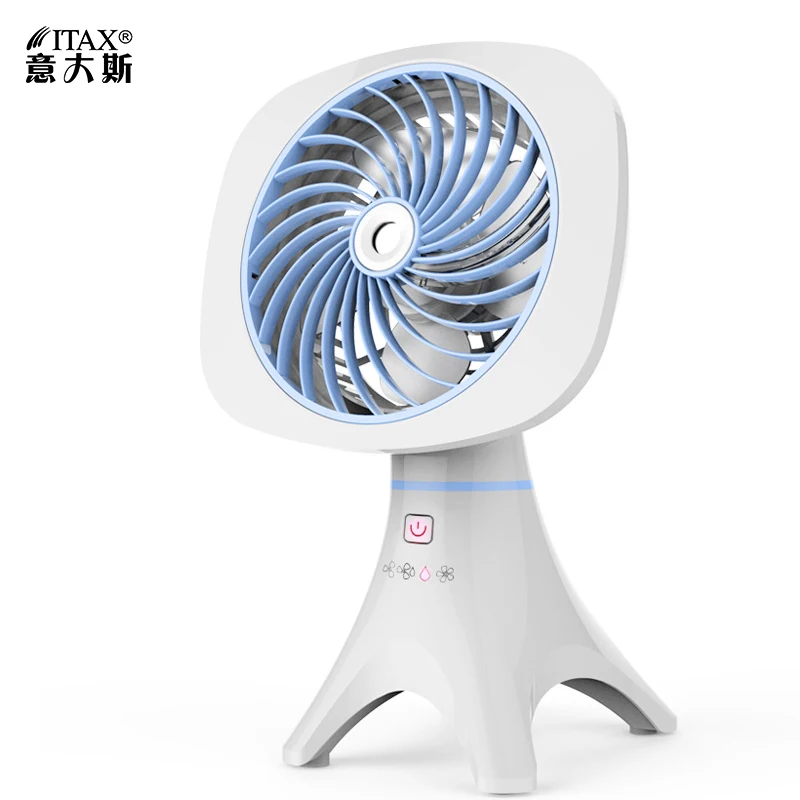 

Student spray fan water cooled atomization household humidification mini USB charging silent fashion table ITAS6633A