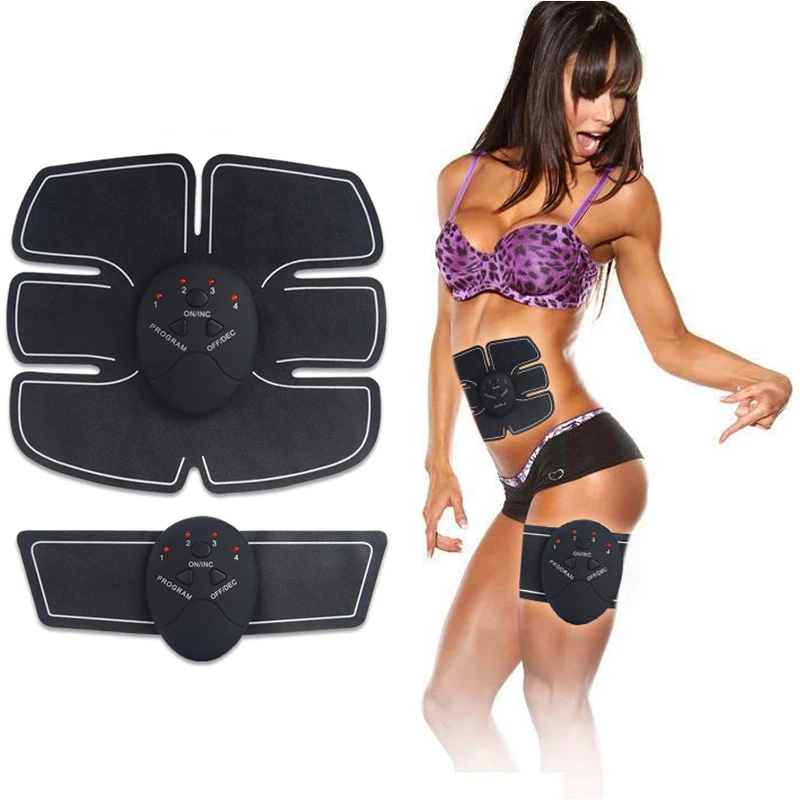Muscle Stimulator TENS Slimming Full Body Massager Body Sculptor Trainer Butterfly ab Gymnic Belt Massager Pad