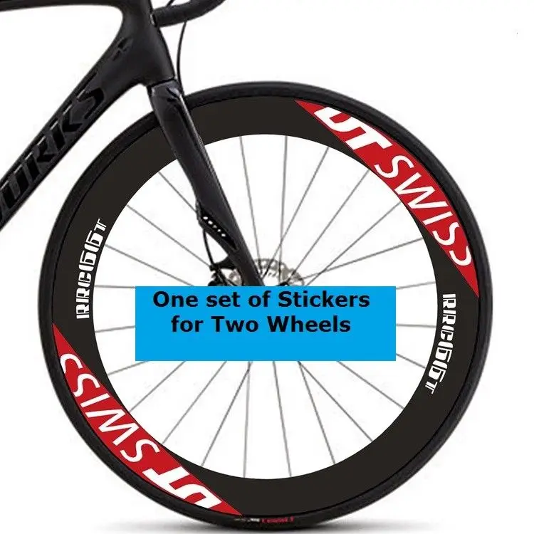 

Road Bike Two Wheels Stickers for DT Bicycle Race Cycling Reflective Decals