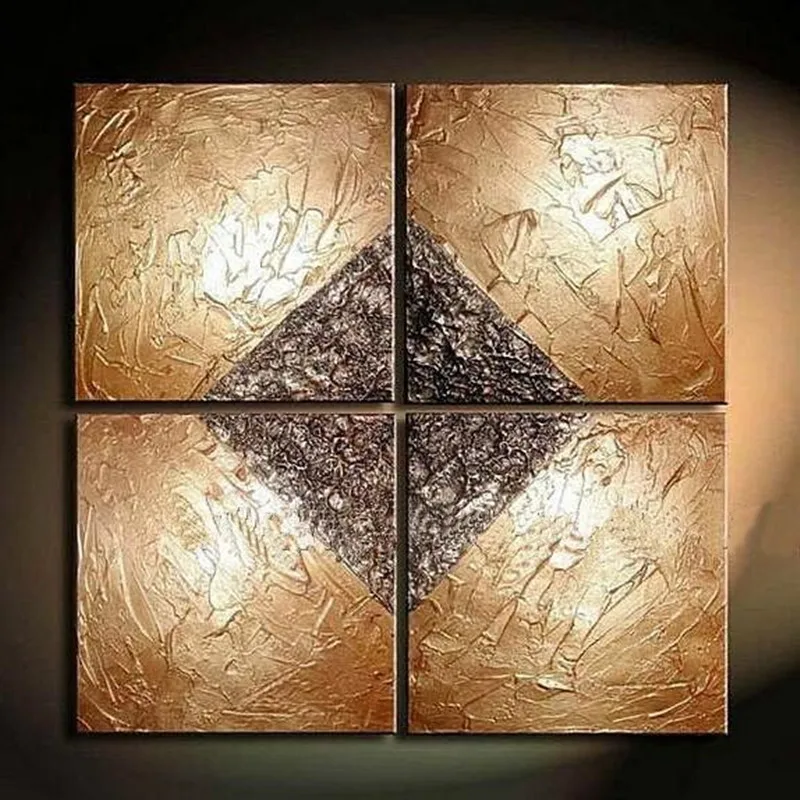 

4 Pieces Best New Picture Painting Abstract Oil Paintings on Canvas 100% Handmade Canvas Art Modern Art for Home Wall Decor