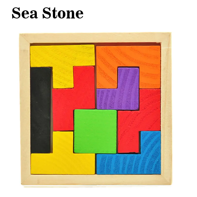 

Wooden Tetris Game Educational Jigsaw Puzzle Toys Wood Tangram Brain-Teaser Puzzle Preschool Children Kids Toys Christmas gifts