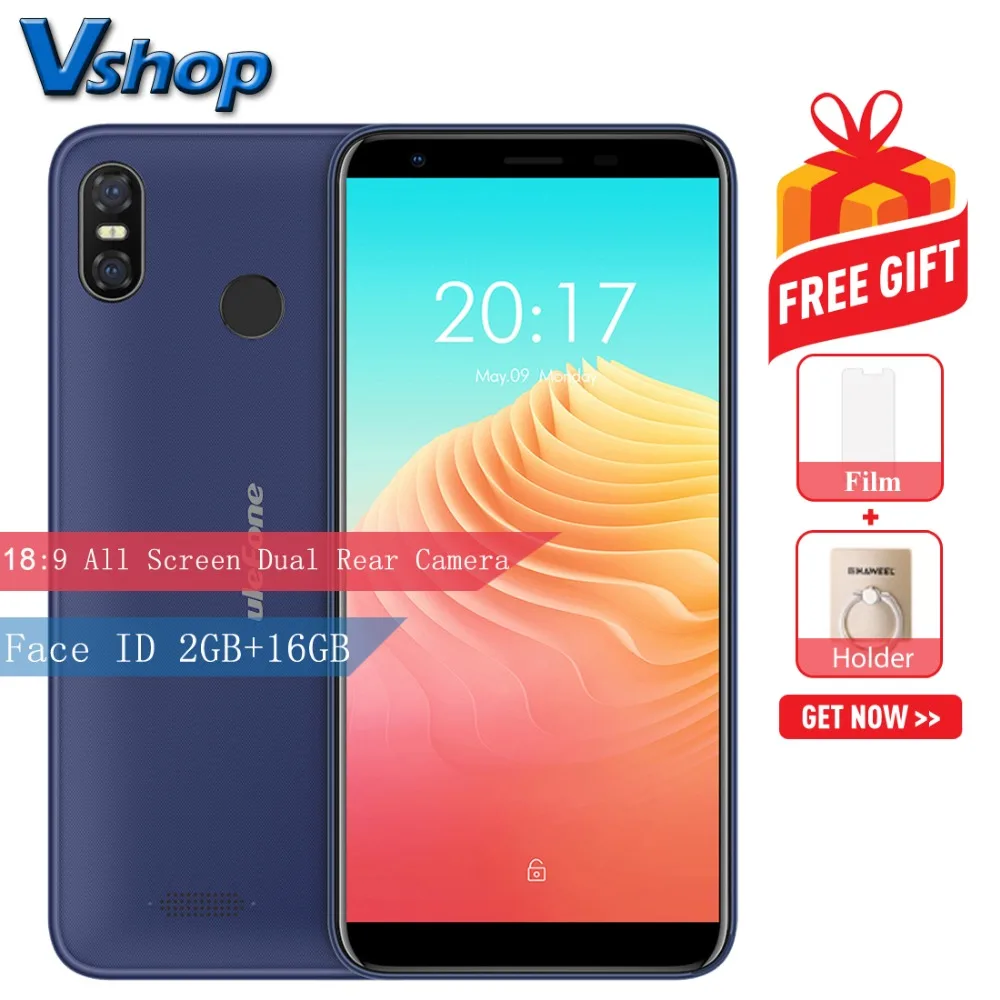 Оригинал Ulefone S9 Pro 4G мобильный телефон Android 8 1 2 ГБ + 16 MTK6739 4 ядра смартфон Dual сзади
