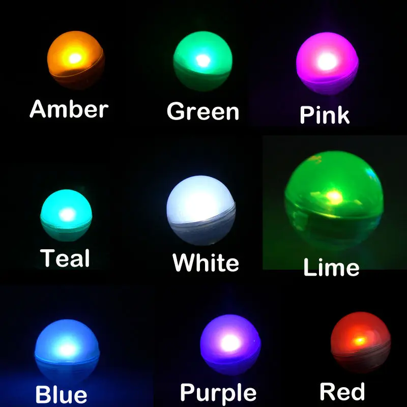 

KITOSUN Fairy Pearls !!! 12 Colors Available Waterproof Floating Mini LED Ball Light for Pond, Flower, Tree, Garden&Home Decor