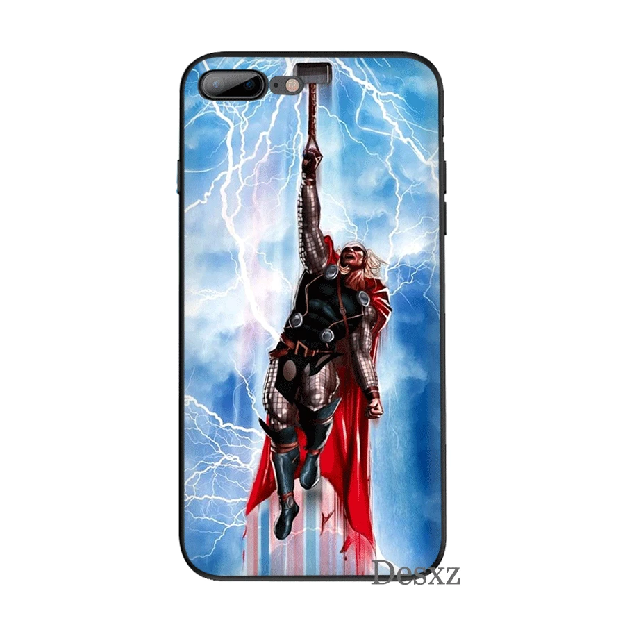 Силиконовый ТПУ чехол для телефона Loki Thor iPhone 11 Pro X XS Max XR 6 6s 7 8 Plus 5 5s SE защитный