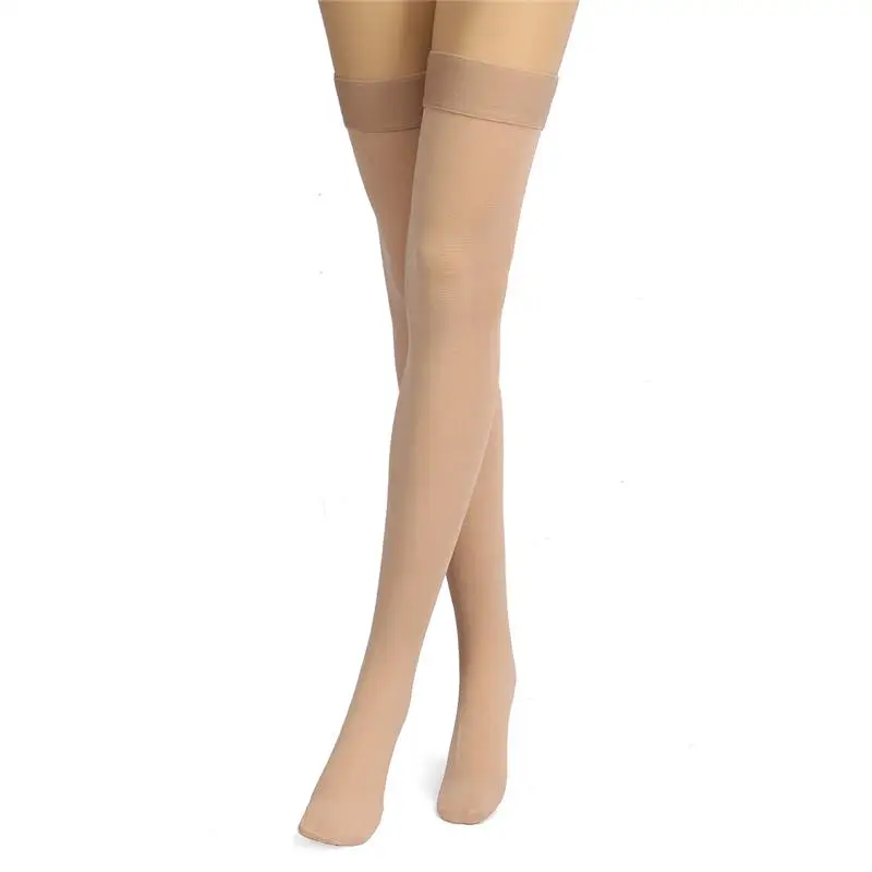 Newest Thigh High Medical Compression Stockings Pressure Varicose Vein