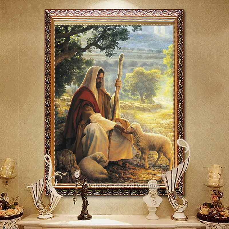 Large jesus wall decor for living room - tipsfeti