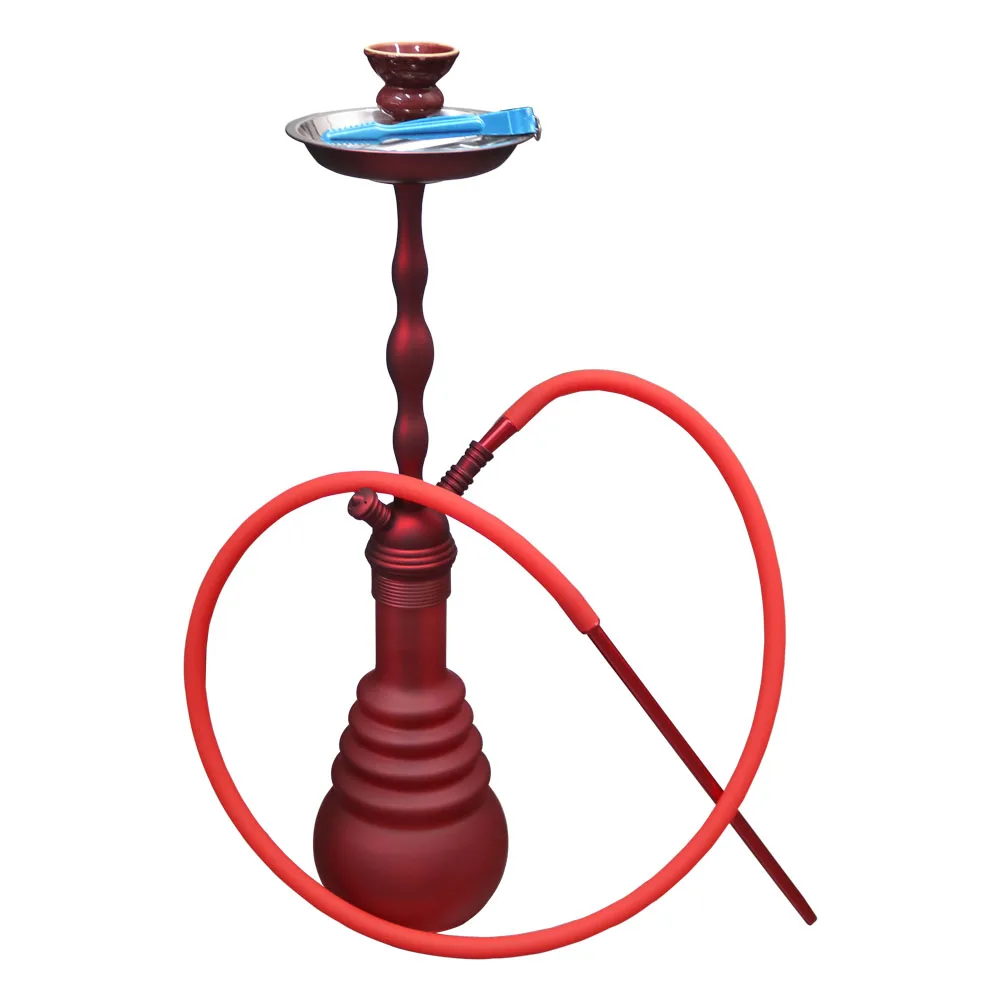 New Design Frosted Glass Hookah Set Chicha Smoking Tool With Silicone