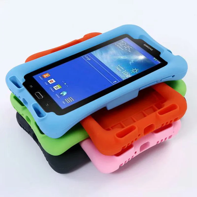 

For Samsung Tab 3 Lite 7.0 Case Kids Shockproof Soft Silicon Cover for T113 SM-T113 Kickstand for Samsung Galaxy Tab E Lite 7.0