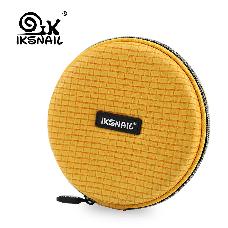 IKSNAIL Earphone Holder Case Storage Carrying Hard Bag Box Case For Airpods Headphone Accessories Earbuds Memory Card USB Cables