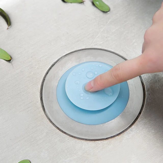 Silicone Drain Stopper Hair Catcher 2 In 1 Deodorant Sink Bathtub Silicone Drain Stopper Hair Catcher 2 In 1 Deodorant Sink Bathtub Flume Floor Protector Bathroom