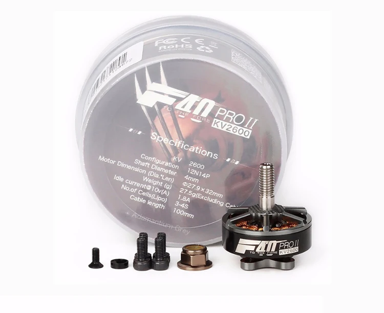 Бесщеточный двигатель F40 PRO II 1600KV 2400KV 2600KV 3 4S для радиоуправляемых многороторных FPV