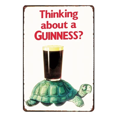 Guinness Vintage Metal Plaques Wall Art Kitchen Party Home Retro Craft Bar Decoration 30X20CM SA-2013 - Цвет: SA2056