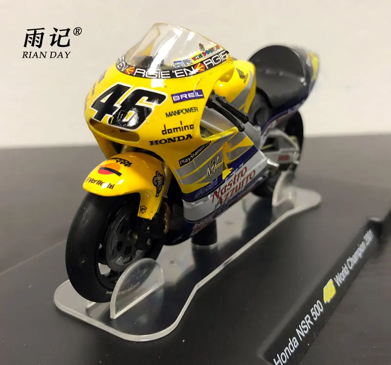 

RIAN DAY 1/18 Scale MOTOGP Motorbike Model Honda Nsr 500 46 World Champion 2001 Diecast Metal Motorcycle Model Toy For Gift