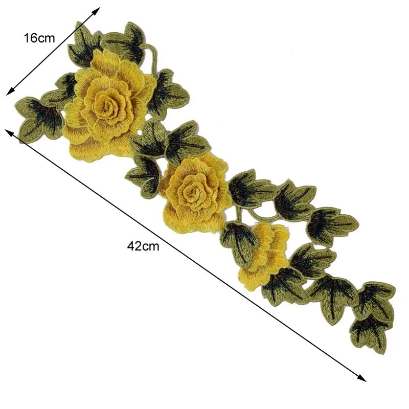 Вышитые Шитье на патч цветок патч наклейки для одежды значок швейная ткань принадлежности для аппликации NL142
