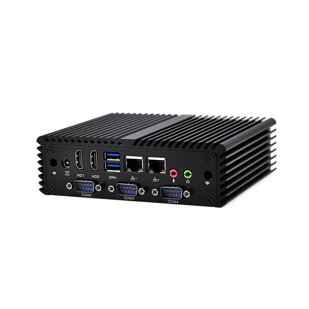 Низкие двойной LAN 3215U с 4 RS232 Dual core встроенный процессор QOTOM-Q410P