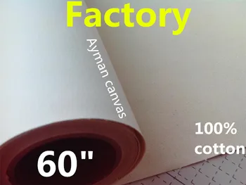 

60in 18m China Best Supplier Inkjet Printing Oil Cotton Thick Canvas 380g