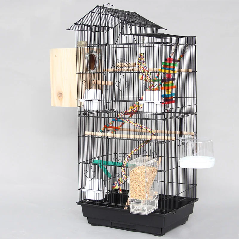 Ontdekking in de rij gaan staan Uitgang Grote Kanarie Top Huis Proof Vogelkooien Huizen Metalen Parkiet Valkparkiet  Papegaai Kooi Met Vogel Kauwen Bijten Speelgoed A10|bird cage|parrot  cagehouse bird cage - AliExpress