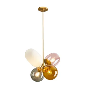 

Pendant Lighting for Kitchen Island Modern Multi Color Glass LED Lamps for Living Room Dining Room Pendant Lighting PA0205