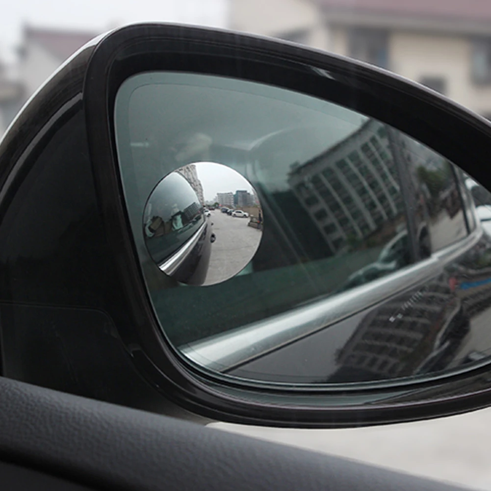 1 пара 360 градусов Бескаркасный ультратонкий Широкий формат круглый выпуклые зеркала мертвой зоны для парковки заднего вида зеркало высокое качество