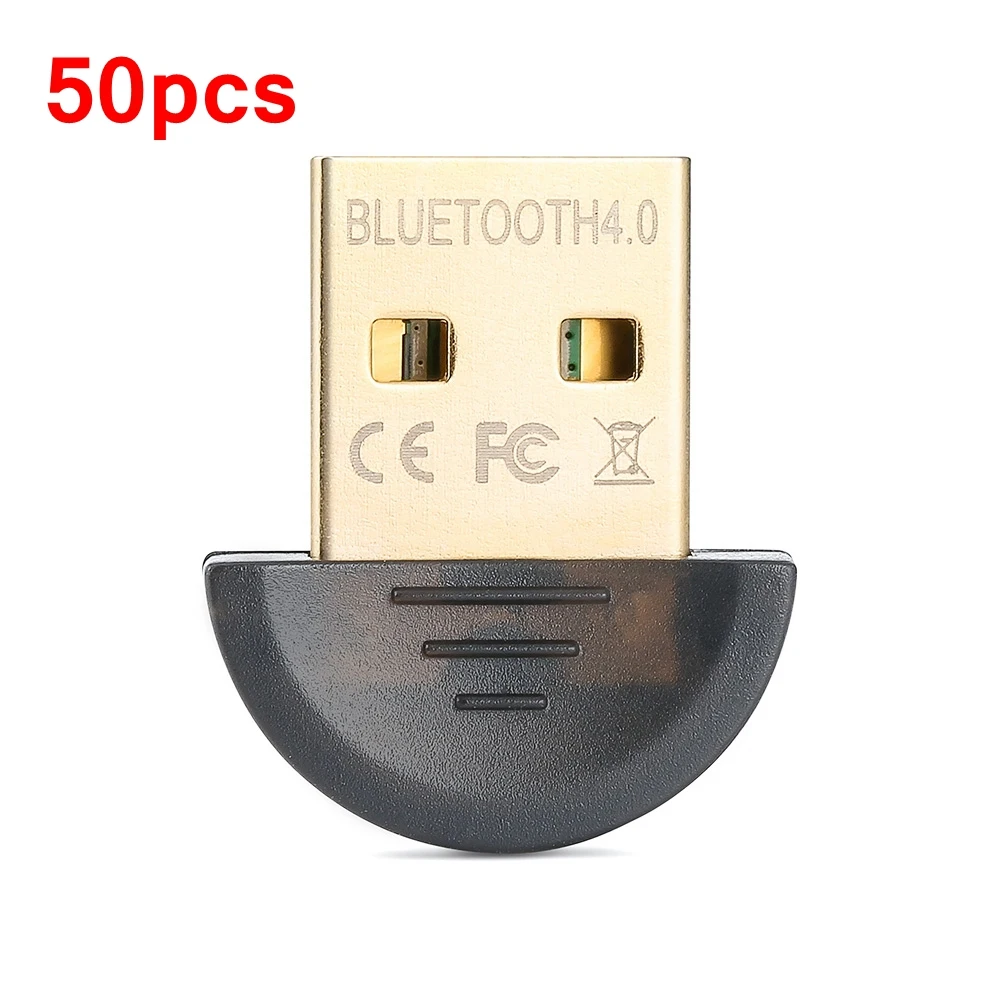 

50PCS Mini USB Bluetooth Dongle Adapter V4.0 Dual Mode Wireless Dongle CSR 4.0 For Laptop PC Win Xp Win7/8 phone