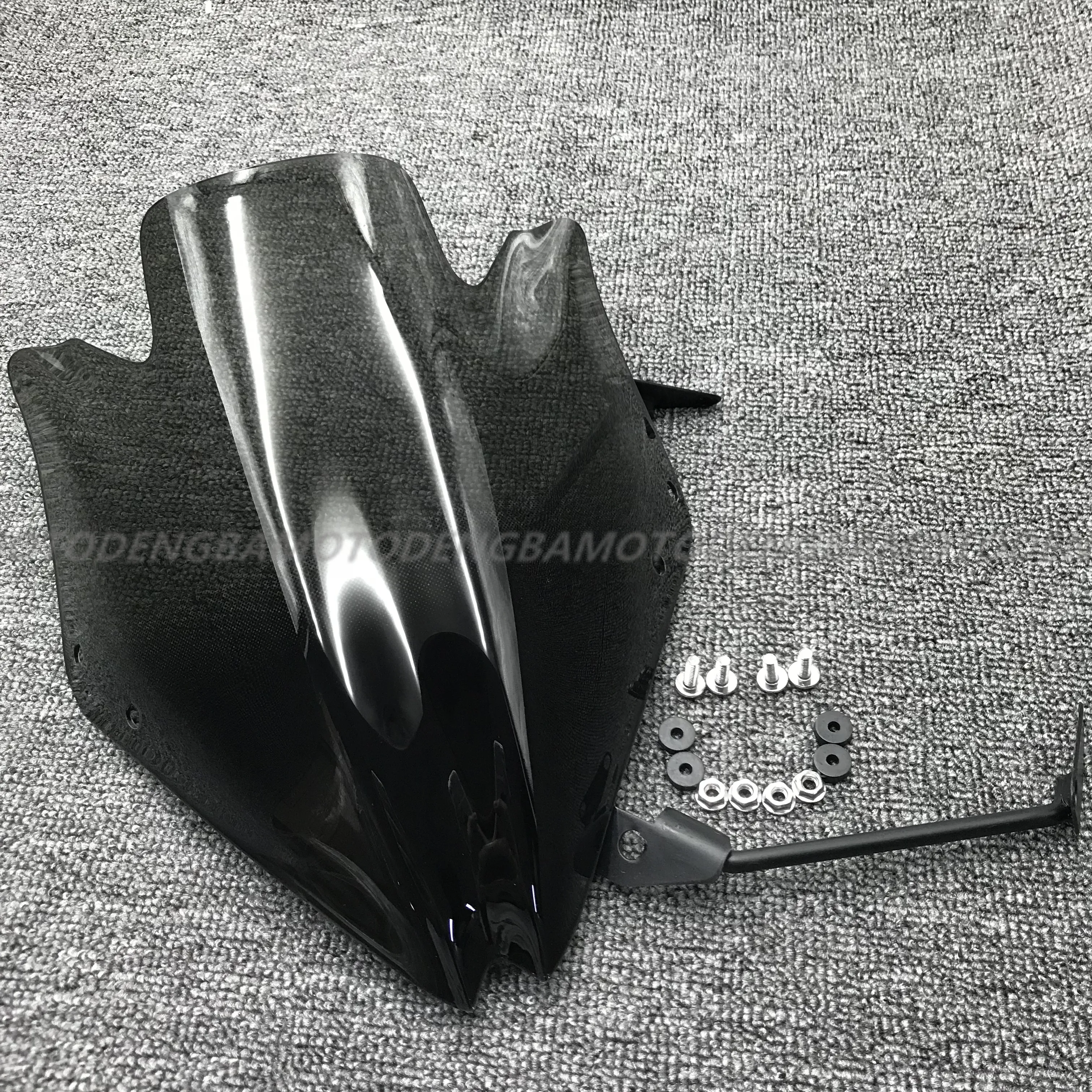 

Motorcycle Windshield Wind Screen Double Bubble with Bracket Bolt for Kawasaki Z750 Z750R 2007-2012