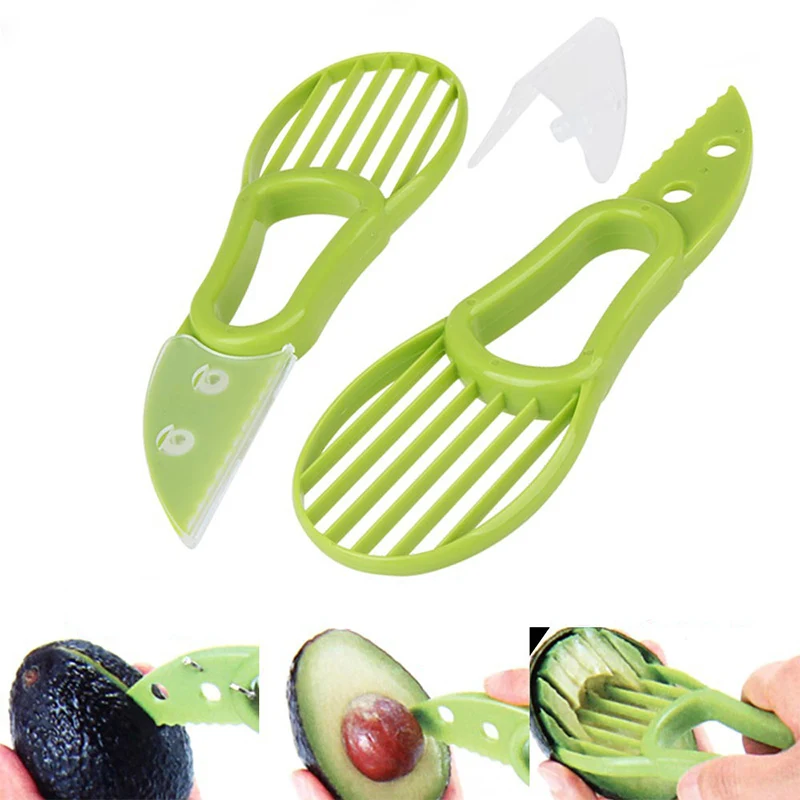 

3-in-1 Avocado Slicer Peeler Cutter Tools Avocado Cutter Mini Kiwi Fruit Cutter Peeler Tool Kitchen Gadgets Accessories