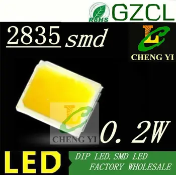 

Free shipping 22-23LM warm white 2835 SMD LED 0.2W high bright chip leds 3.0-3.5V(CE&Rosh)