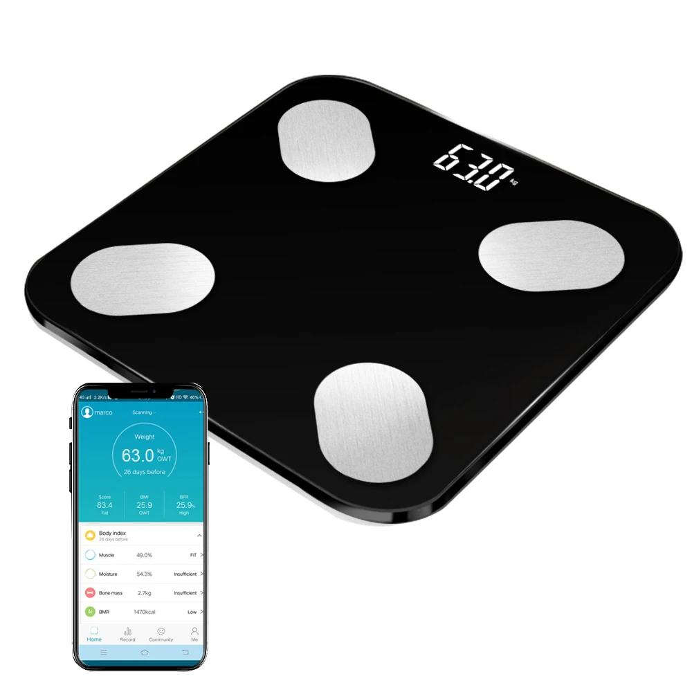 

Body Fat Scales Floor Scientific Electronic LED Digital Weight Bathroom Household Balance Bluetooth APP