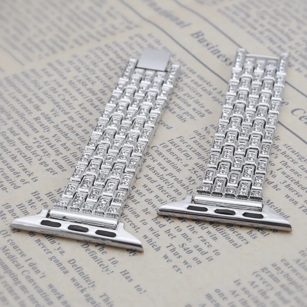 joyozy for Women Crystal Rhinestone Diamond Watch Bands Stainless Steel Bracelet Strap For iwatch Apple Watch Bands 38/42mm joyozy for Women Crystal Rhinestone Diamond Watch Bands Stainless Steel Bracelet Strap For iwatch Apple Watch Bands 38/42mm