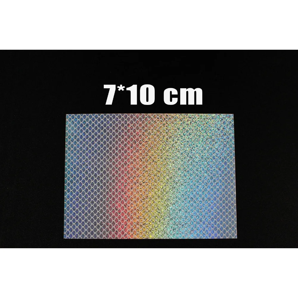 Tigofly 4 St/ück 10 x 21 cm Holografische Klebefolie Flash Glas Disco Draht Muster K/ünstliche Fischhaut Jig Aufkleber Hard Baits K/öder Aufkleber
