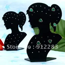 10 шт. 140x90 мм Дамская фигурка акриловые сережки серьги стойка с ювелирными украшениями подставка держатель, подставка для ювелирных украшений