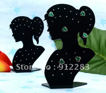 

Wholesale 10pcs 140x90mm Lady Figure Acrylic Stud Earring Jewelry Display Stand Holder,Fashion Jewelry Display