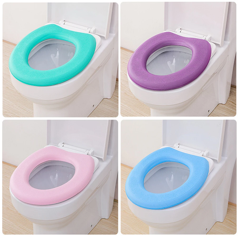 

Four Seasons Universal Foam Waterproof Paste and Eau De Toilette Cool Seat Cover Toilet Cover Set