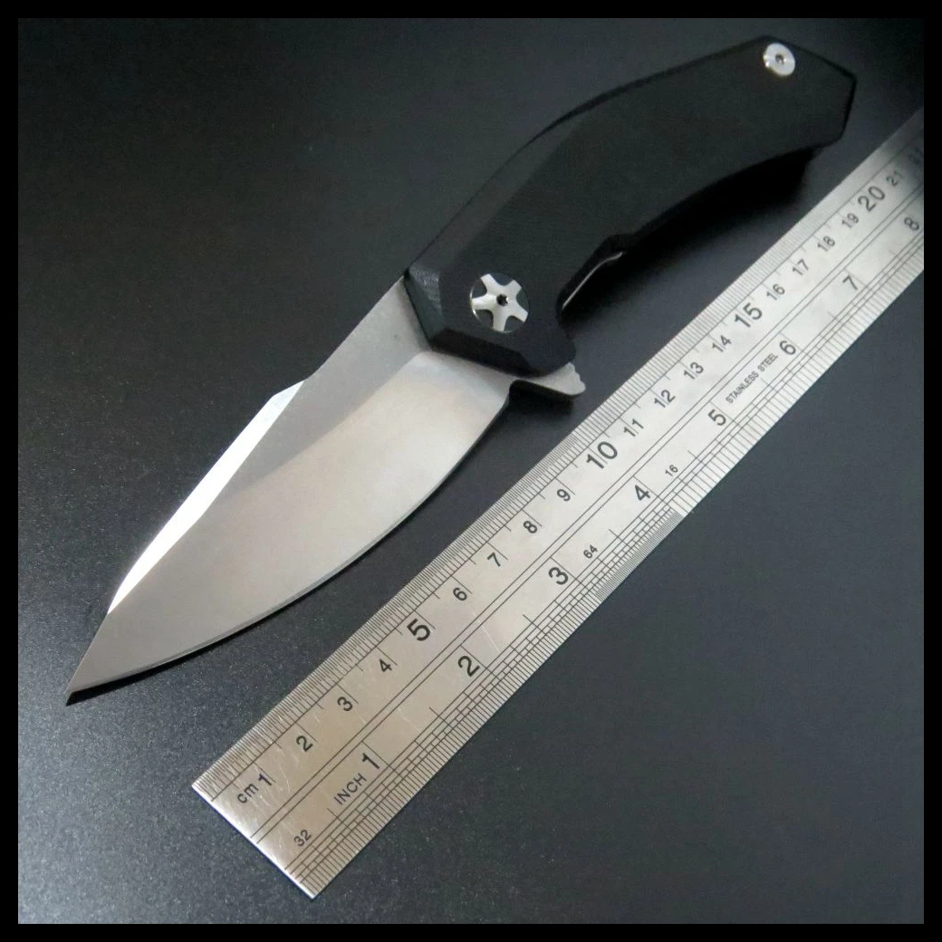 Pаспродажа ZZSQ 0095 9Cr18MoV лезвие G10 ручка мяч несущий складной нож Отдых Охота Открытый выживания Карманные Ножи EDC инструмент