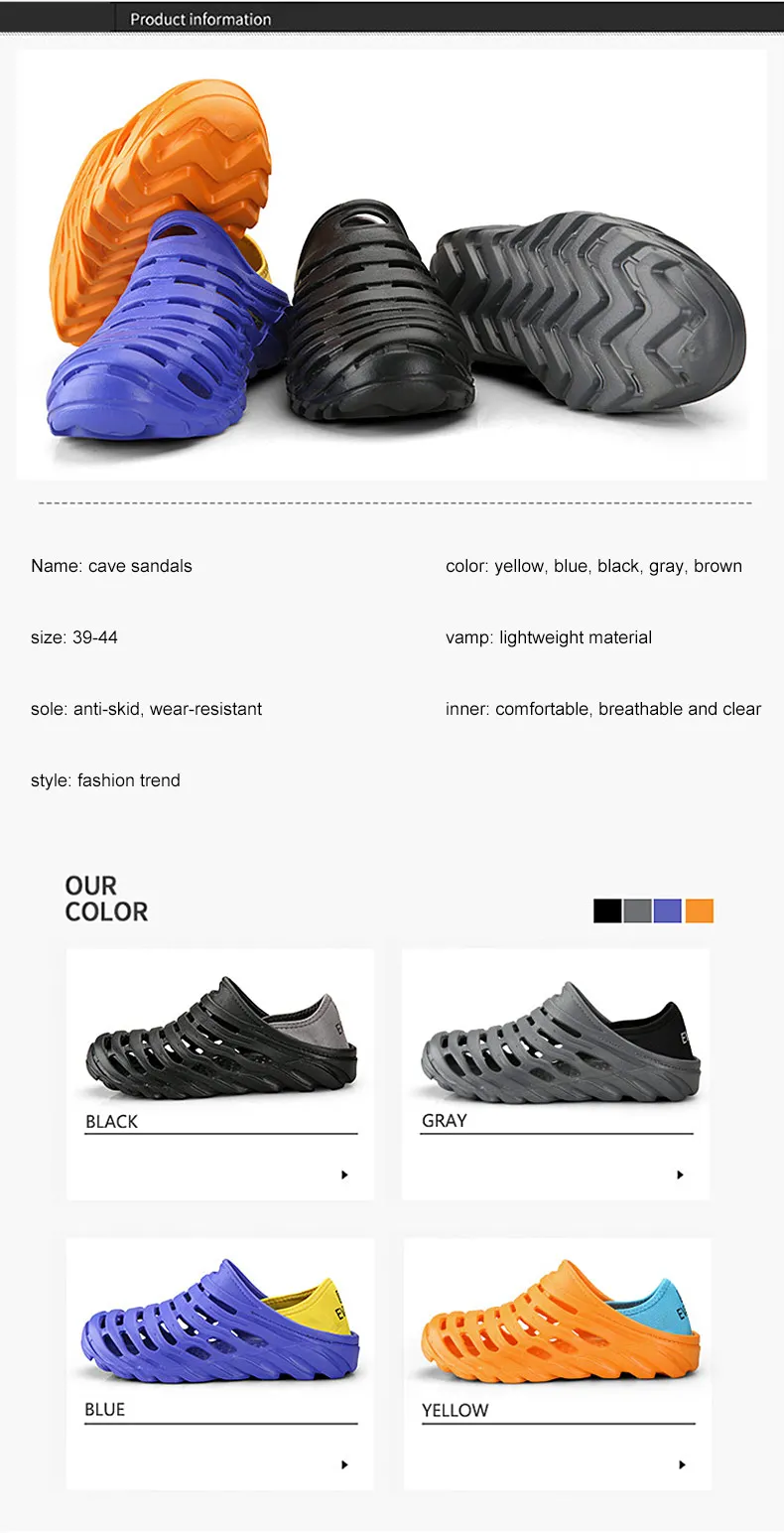 1 (3)Sandals Mesh Shoes Men Breathable Beach Slippers Sport Water Socks Hollow Aqua Wading Shoes Chaussure Homme