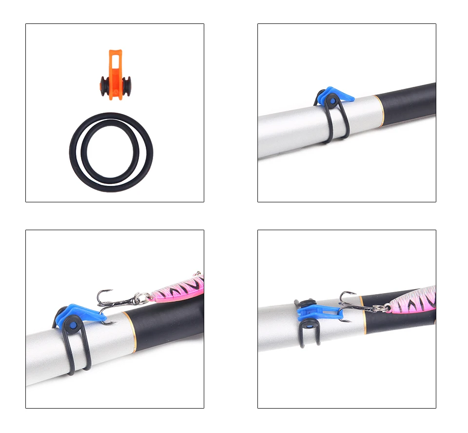 HAODIAOZHE 10 шт. пластиковый рыболовный крючок хранитель для удочки аксессуары рыболовные приманки Приманка безопасный держатель рыболовные снасти YU8151
