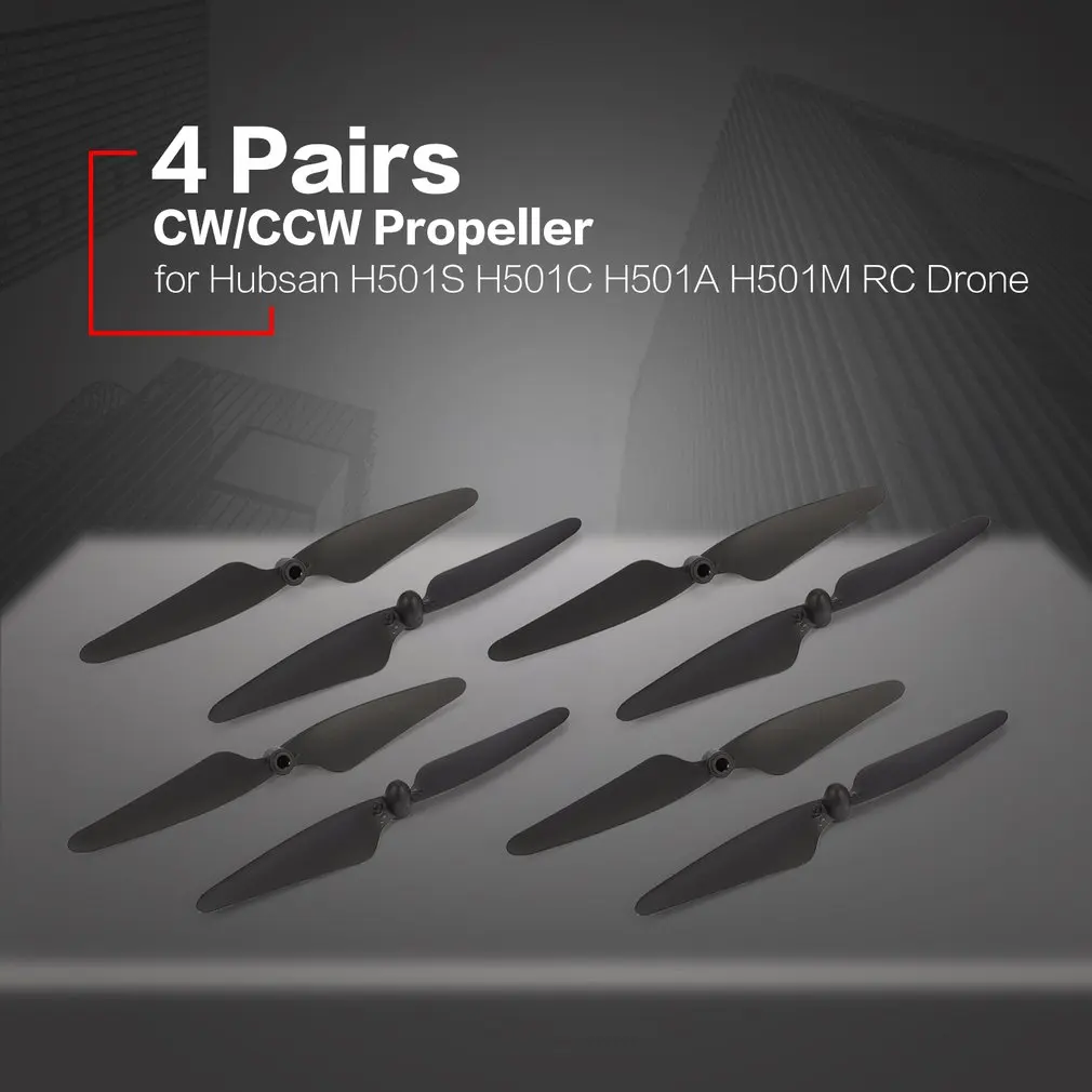8 пар пропеллеров CW/CCW реквизит лезвие запасная часть для радиоуправляемых моделей для Hubsan H501S H501C H501A H501M 501 RC Квадрокоптер беспилотный самолет