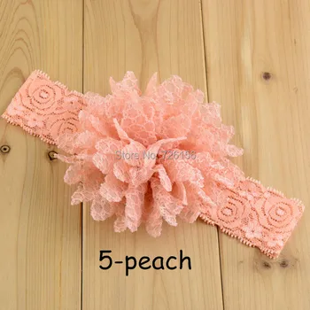 

240pcs/lot Baby Wide Lace headband with lace flower