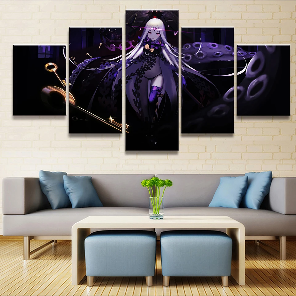 Картина с принтами украшение дома фотографии 5 панелей Fate Grand Order анимация